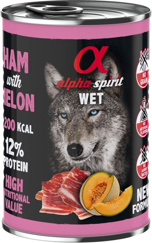 AlphaSpirit Skinke med melon 400g