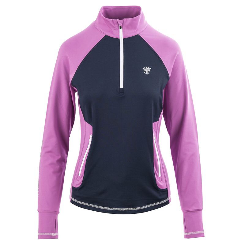 C2E Queens Park Ladies Zip Neck Trainingshirt