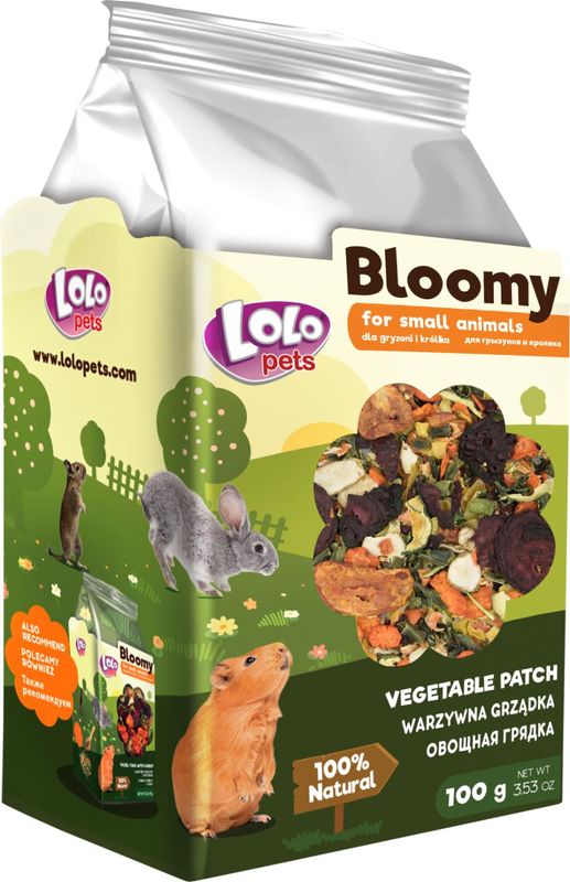 Bloomy-Grønnsakstallerkener for Gnagere og Kaniner