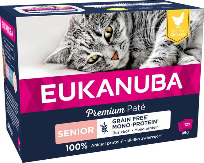 Hovedbilde EUKANUBA CAT Senior Pate, Kylling 85g