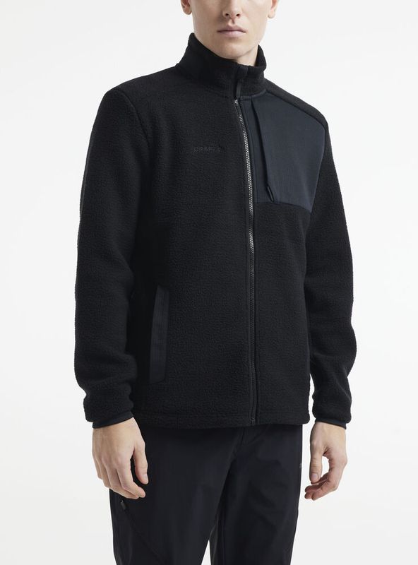 CRAFT ADV Explore Pile Fleece Jacket Herre Sort